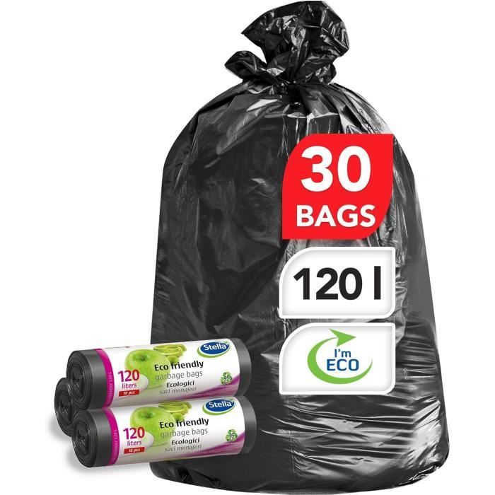 Doublures Sacs Poubelles Wheelie - Lot De Sacs Renforcés 30x46x54 Pouces, Pour Déchets Lourds (Fabriqué Au UK)