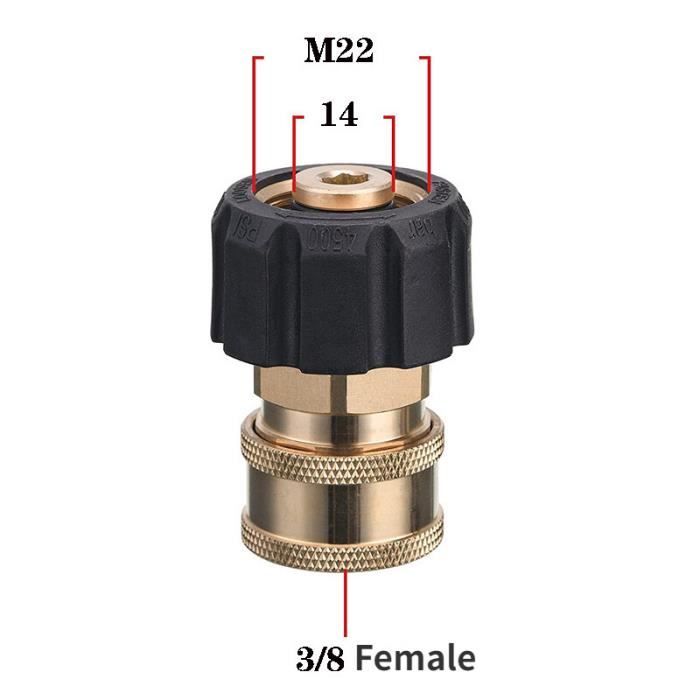 Adaptateur Pistolet Paintball Mâle - Raccord ASA Acier Inoxydable Pour Tuyau D'air - SCONI