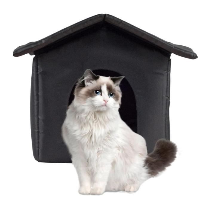 Niche Chauffante Pour Chien, Abri Extérieur Pour Chat Effrayant, Abri Pour Chat Résistant Aux