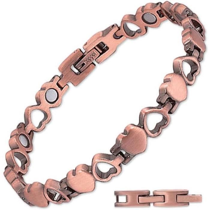 Bracelet Magnétique En Cuivre - Puissant - Pour Hommes Et Femmes - Bien-être Et Style - Neuf Avec étiquettes