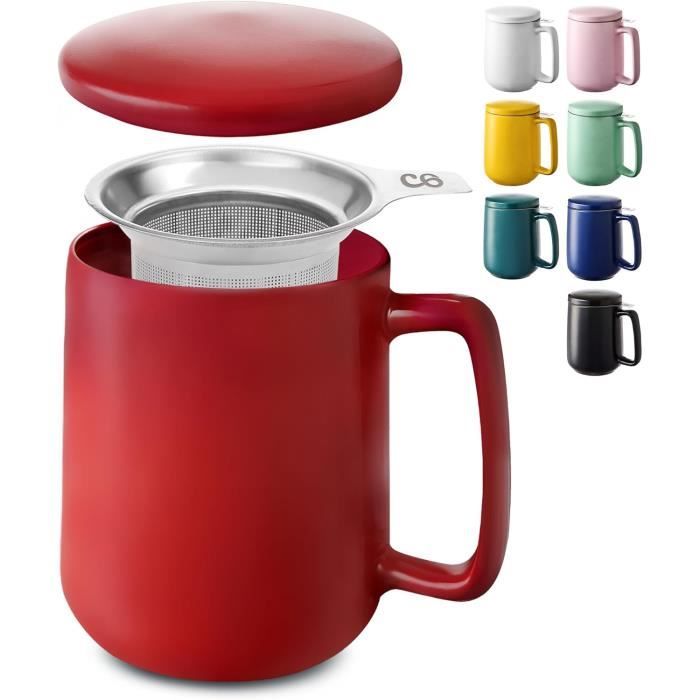 Tasse à The Avec Infuseur Et Couvercle