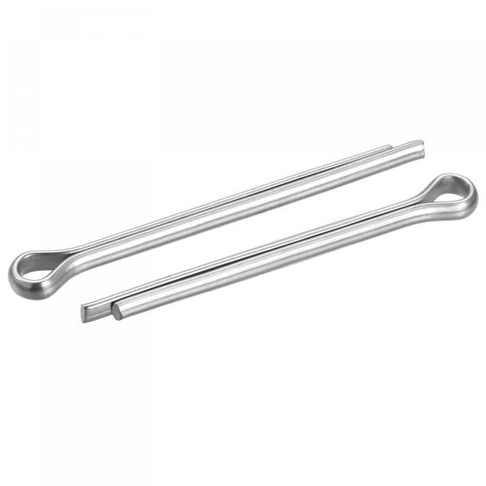 Sourcing Map Anneaux Soudés Inox Acier 60 X 6mm - Lot De 8 Cerclages Robuste Pour DIY Et Couture