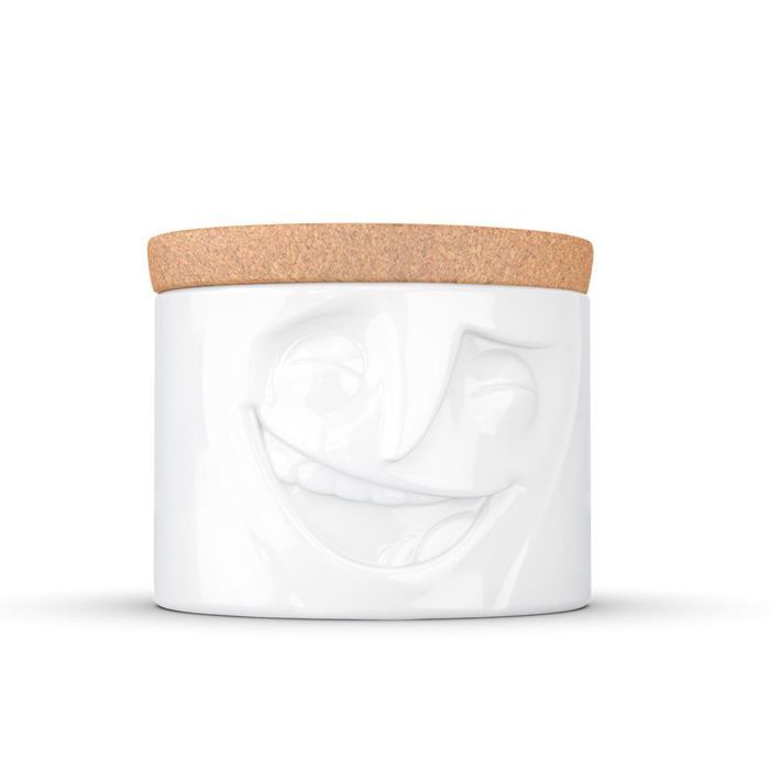 Pot alimentaire en porcelaine blanche et liège Tassen - Jovial