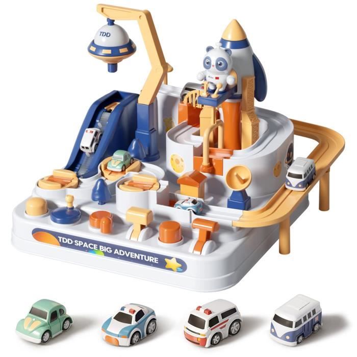 Cars - Piste de Course Rescue Road - Coffret de quatre véhicules