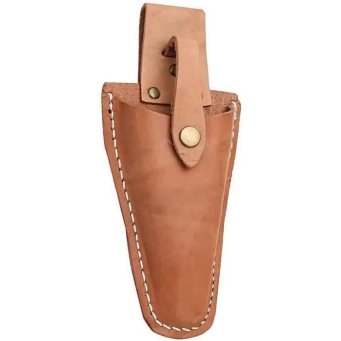 Étui De Ceinture En Cuir Pour Sécateur Ou Couteau De Jardin - Taille Universelle