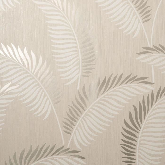 Cascade Leaf Wallpaper Crème / Or - Métallique - Fine Decor FD42838