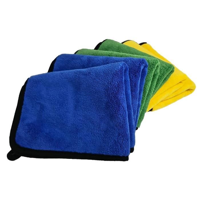 Chiffon Microfibre Voiture. Lot de 6 pour Entretien lustrage séchage et Nettoyage intérieur et extérieur Auto. Ultra-Absorbant