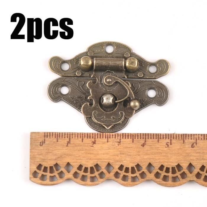 Crochet à Loquet Antique 12 Pièces - Fermoir Laiton Rétro Pour Boîtes à Bijoux Et Outils