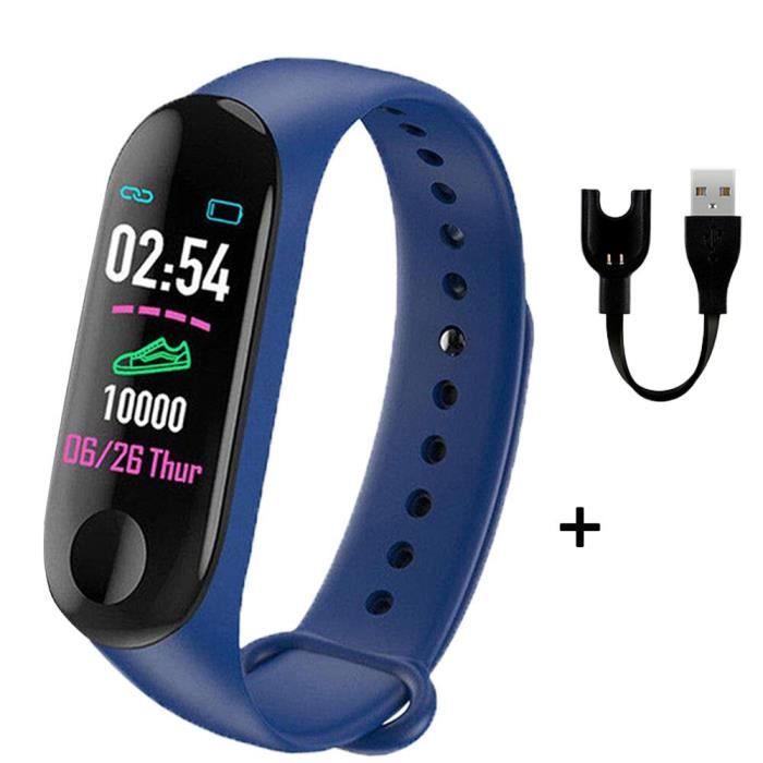 Montre Connectée Bracelet Fitness - Cardio, Sommeil, Podomètre - Étanche