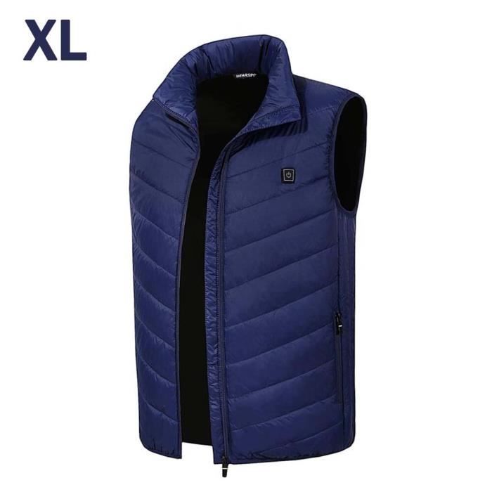 Veste Chauffante Usb 19 Zones - 3 Températures Réglables - Homme/Femme - Pour Ski, Moto, Chasse - Charge Par Powerbank Manteau Chauffant Usb
