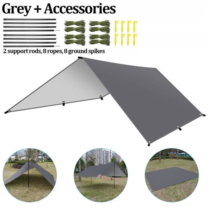 Bâche étanche NEVERLAND Pour VTT Ou Moto - Taille XL 210 Cm Avec Sac Et Réflecteurs