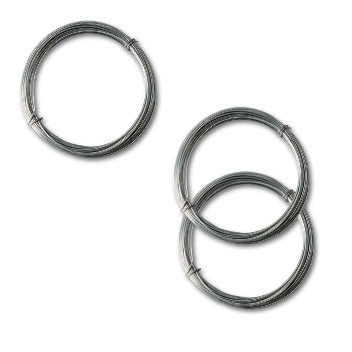 Fil Aluminium 1,5 Mm Argenté - Rouleau 50 M - Pour Bijoux, Modelage, Déco DIY - Souple Et Facile à Travailler