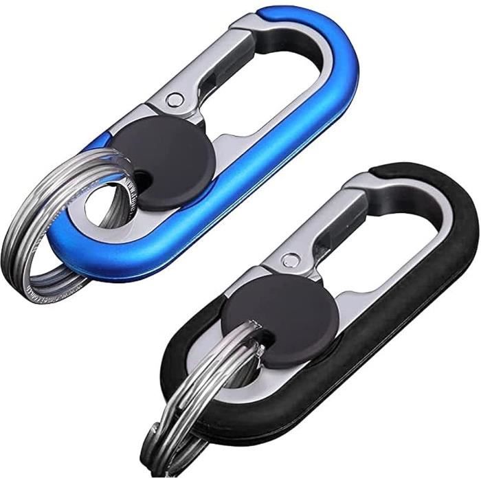 Porte Clef Voiture Mousqueton , 2 Pièces Anneau Porte Clé Avec 4 Porte-Clés, Anneau Porte Clé En Alliage De Zinc, Mini Mousqueton Pour Voyage Camping Homme, Pour Votre Propre Usage Ou Comme Porte Clef Voiture Mousqueton , 2 Pièces Anneau Porte Clé Avec 4 Porte-Clés, Anneau Porte Clé En Alliage De Zinc, Mini Mousqueton Pour Voyage Camping Homme, Pour Votre Propre Usage Ou Comme