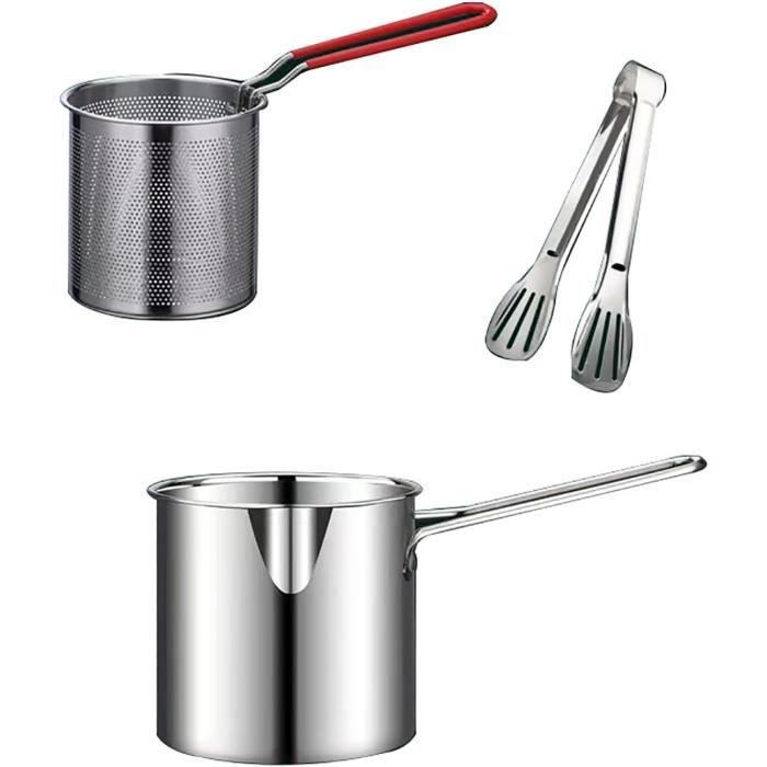 RVS Frituurpan, Janpanese Stijl Tempura Fryer Pot Met Frituurthermometer En Deksels S 590953237