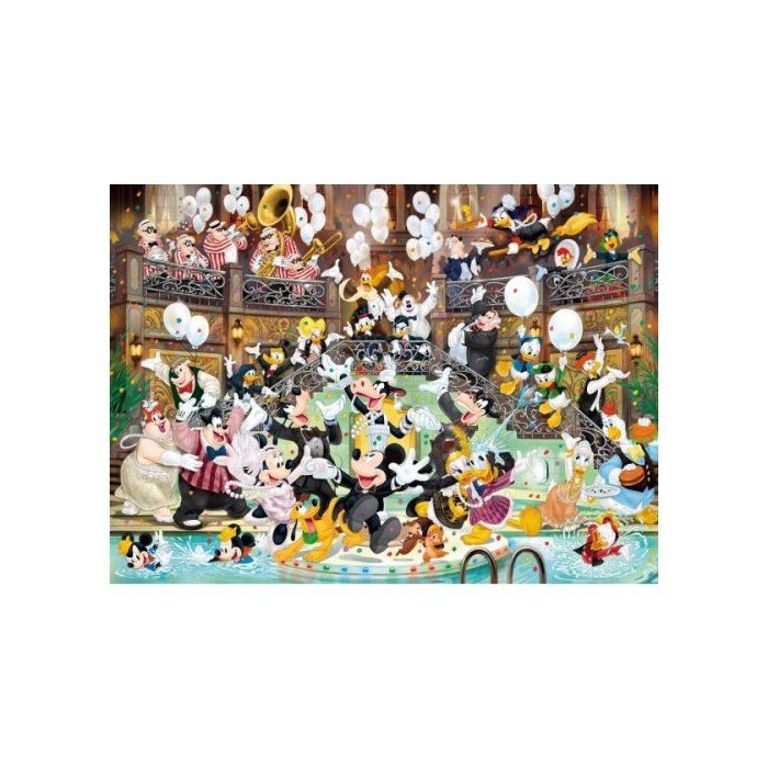 Puzzle Adulte : Mickey Fait La Fete - 1000 Pieces - Clementoni ...