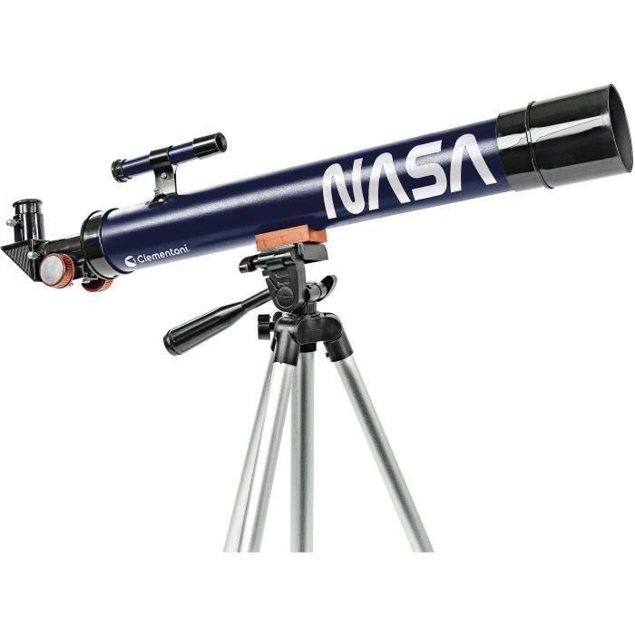 Clementoni - Science et jeau - Télescope NASA objetcif 50mm - Trépied extensible jusqu'à 127 cm