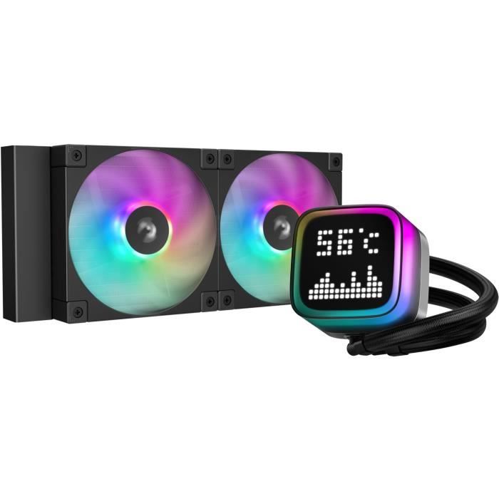 Watercooling AIO – DEEPCOOL LP240 – Ventilateurs 2x 120 mm ARGB – Noir