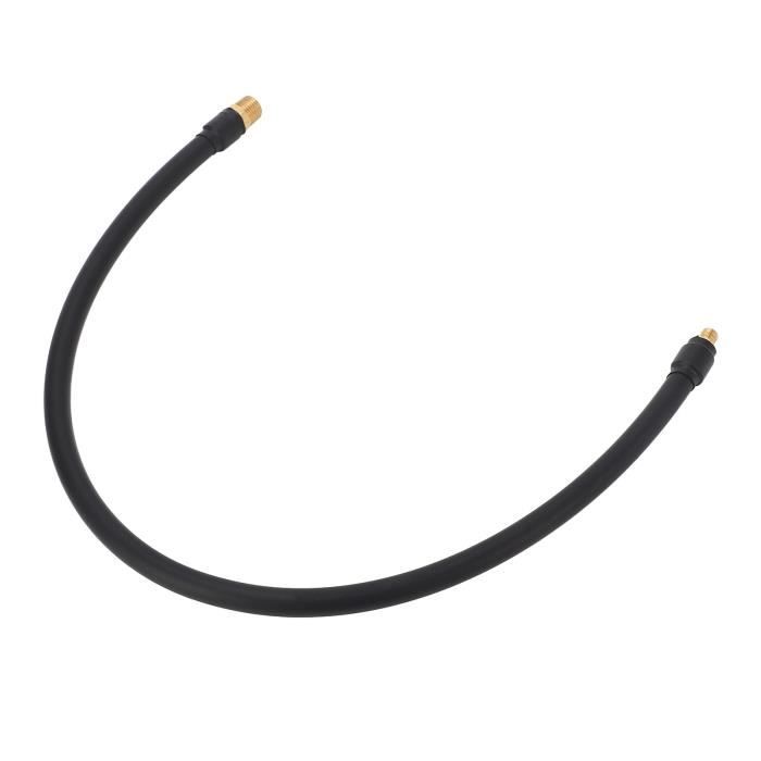 Tuyau De Pompe à Vélo BELTI – 67 Cm, Polyuréthane, Embouts USA/UK, Noir/rouge