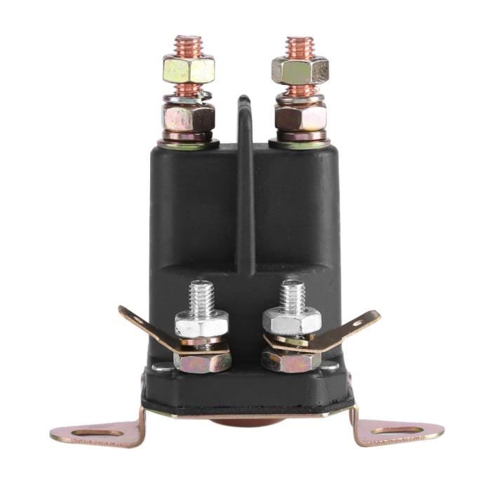 Solenoïde De Démarreur Universel 12V - 3 Ou 4 Pôles En Métal - Compatible MTD 109946, 146154, 1753539 - Pour Tondeuse, Tracteur