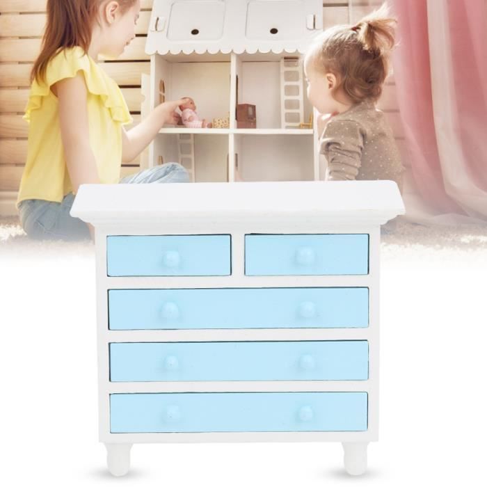 Foreverup Maison De Poupée Meubles Bois 25 Pièces + 6 Poupées - Chambre D'Enfant