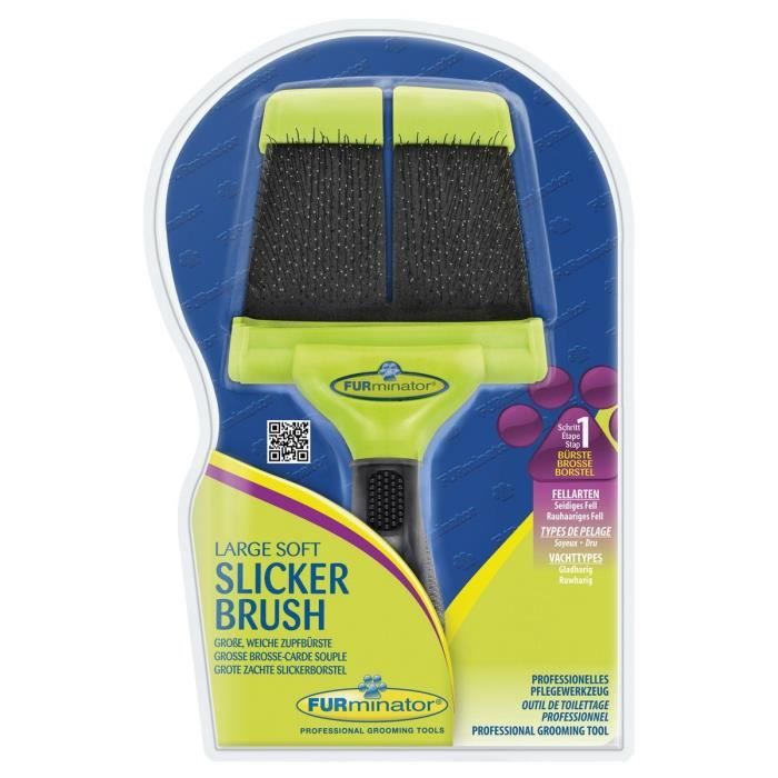 Furminator Grande Brosse Souple Pour Chien Et Chat Cdiscount Animalerie