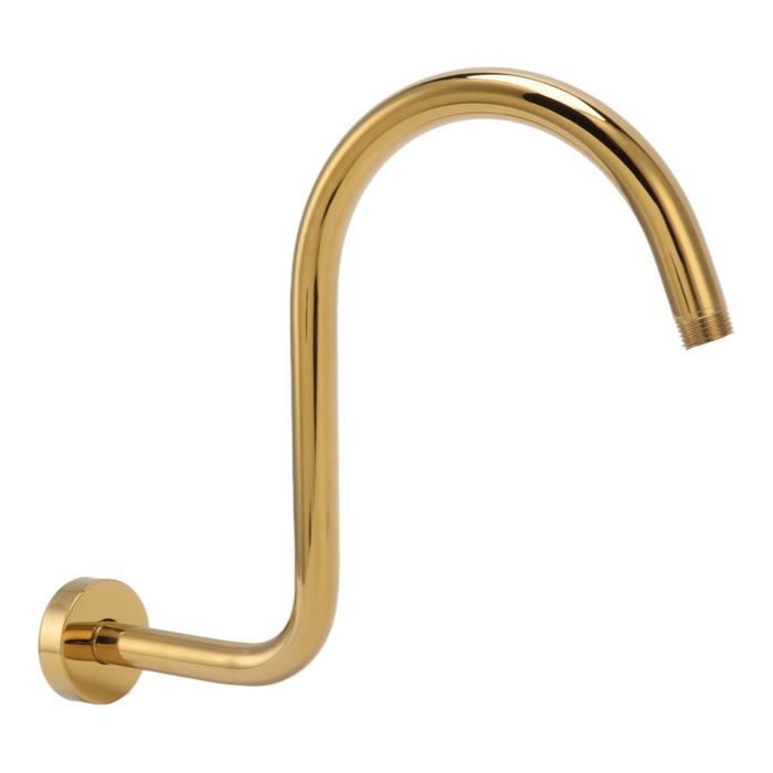 GOTOTOP rallonge de pommeau de douche en forme de S Bras de douche surélevé en forme de S en