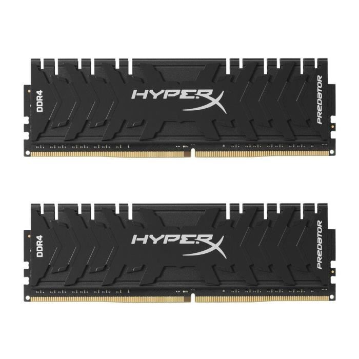 Vente Memoire PC HyperX Predator DDR4 16Go (Kit 2x8Go), 3000MHz CL15 DIMM XMP - HX430C15PB3K2/16 pas cher