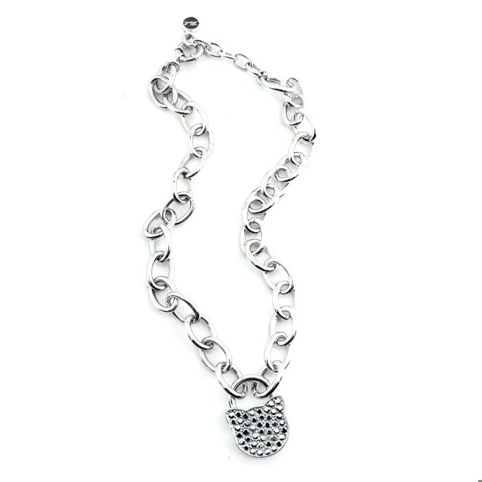 Collier femme KARL LAGERFELD JEWELRY KLASSIC 5512238. Noir. Argent. Laiton.