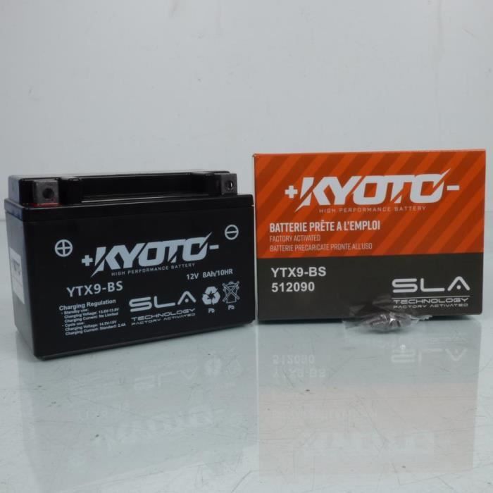 Batterie SLA Kyoto pour Moto Hyosung 125 GT COMET EURO3 2016 à 2018 YTX9-BS SLA - 12V 8Ah - MFPN : YTX9-BS SLA - 12V 8Ah-146937-260