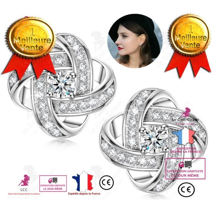 LCC® Boucles d'oreilles étoiles éternel style de la mode coréenne des femmes haut de gamme de bijoux boucles d'oreilles diamant
