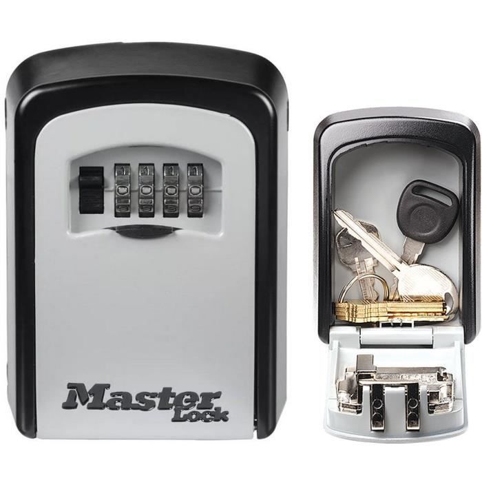 MASTER LOCK Boite à clés sécurisée [Medium] [Fixation murale] - 5401EURD - Select Access Partagez vo