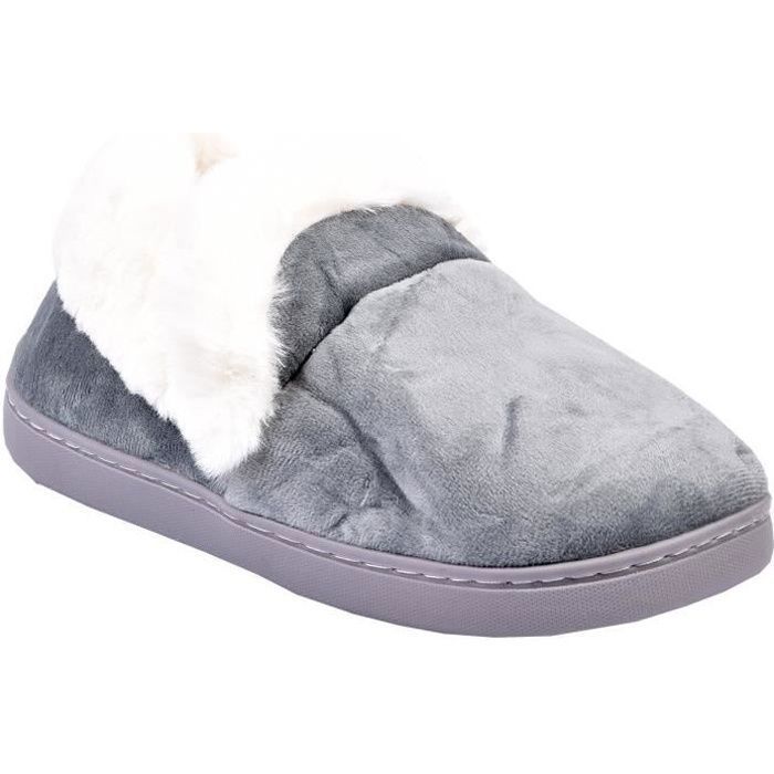 Chaussons Scratch Effet Jean Femme – Semelle Mémoire De Forme, Pur Coton, Confort Maison Et Sortie Décontractée