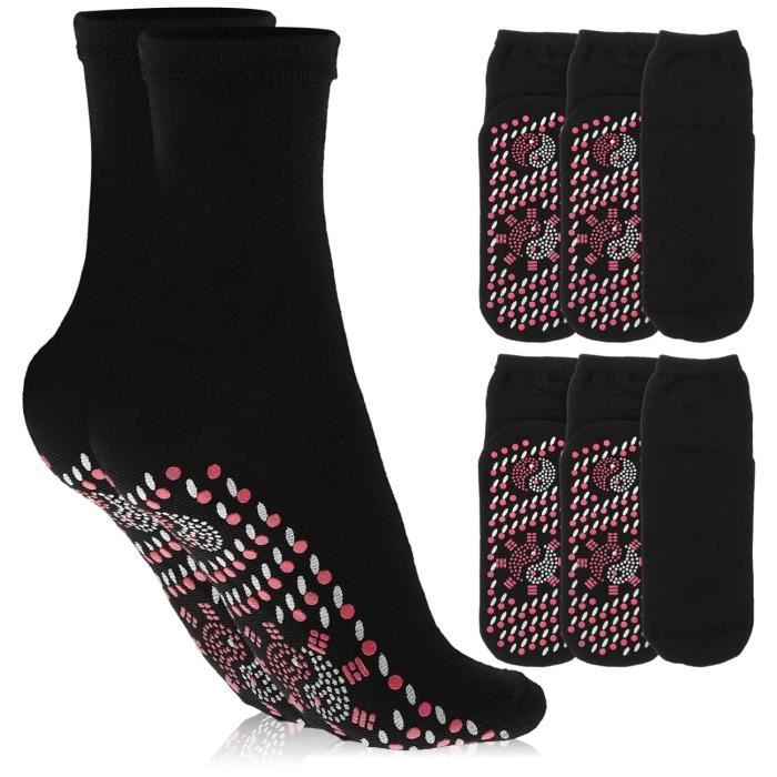 Chaussettes femme transparentes noires et rouges