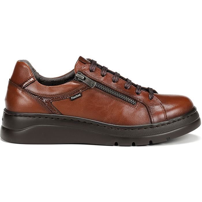 FLUCHOS Baskets - FLUCHOS - F1666 - Marron - Zip - Plateau