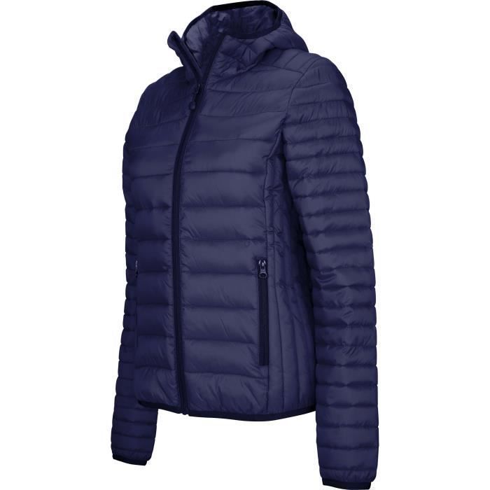 Doudoune légère femme bleu marine outlet