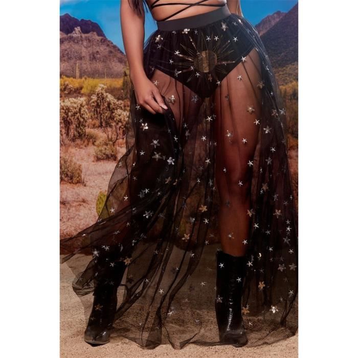 jupe transparente plage