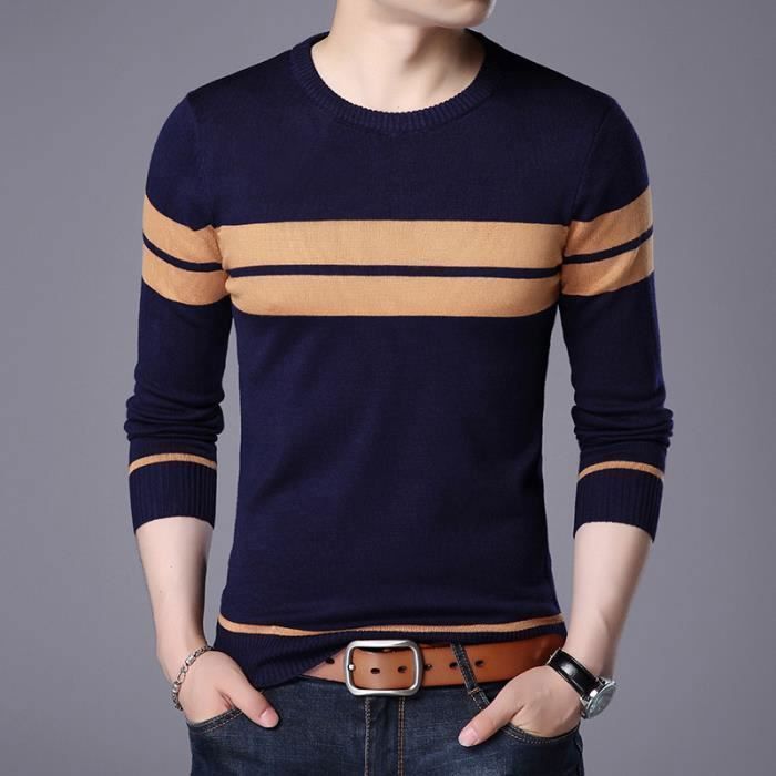 Pull Garçon Primark 7-8 Ans Bleu Col Ras-du-Cou 100% Coton - Occasion Parfait