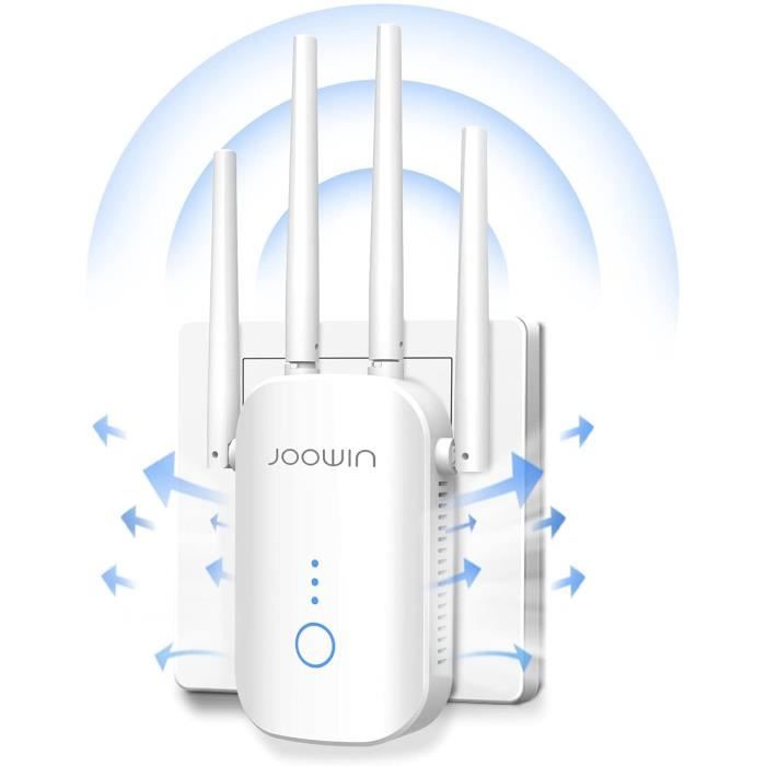 SOKUMI Répéteur WiFi Puissant 1200Mbps Repeteur WiFi 5 GHz & 2,4 GHz  Amplificateur WiFi Extenseur WiFi sans Fil WiFi Booster Compatible 4 Mode,  Compatible avec …