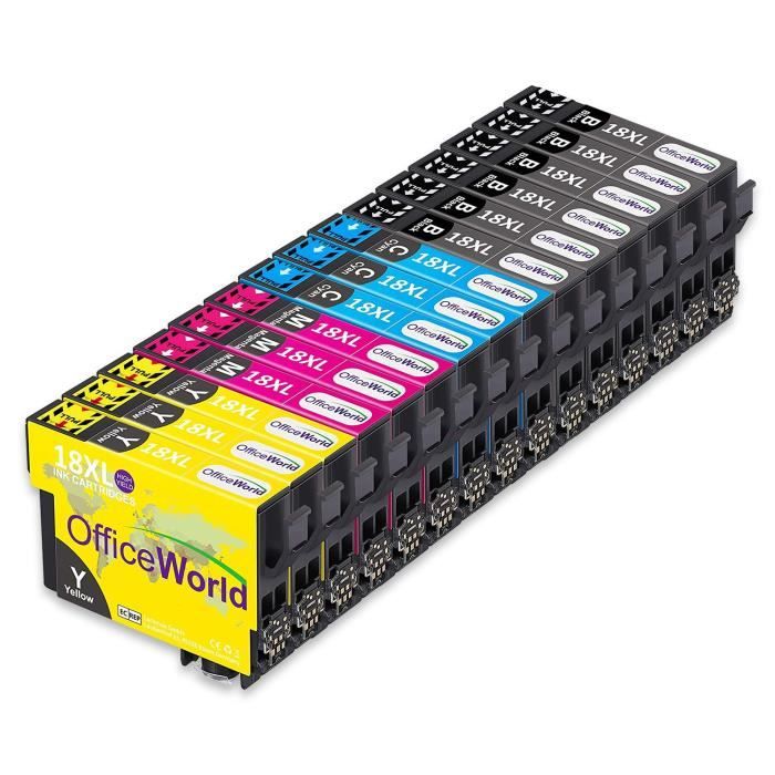 Compatible Epson 18XL T1812 T1813 T1814 cartouche encre Compatible Epson 18XL T1812 T1813 T1814 cartouche encre
