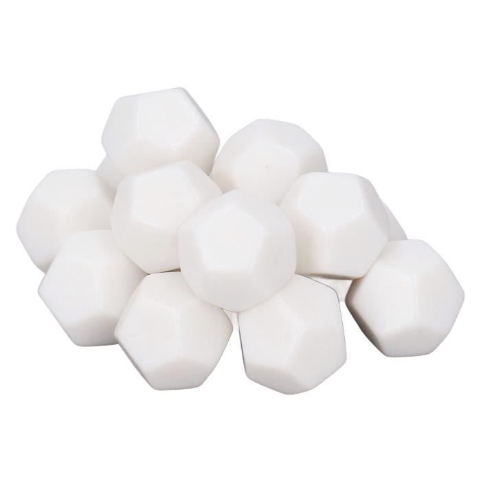 Lot De 50 Dés Vierges En Acrylique Noir 1,6 Cm - Coins Arrondis, Parfaits Pour Jeux, Bricolage Et Loisirs Créatifs