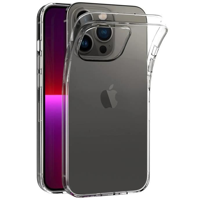 Coque IPhone 12 Mini TPU Transparente + 2 Protections Écran Verre Trempé 9H - Protection Complète Ultra Slim