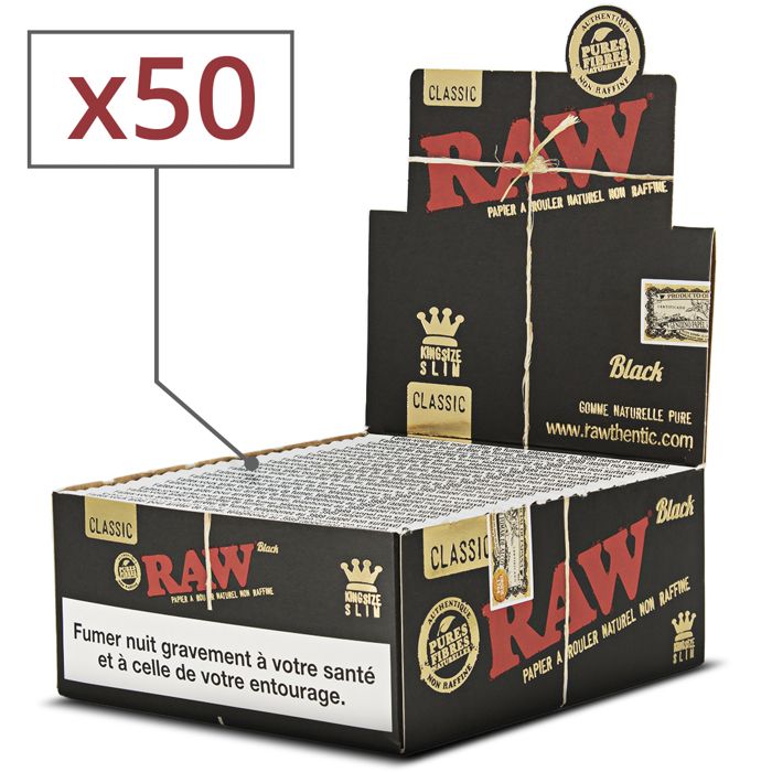 Papier à rouler raw slim x50 PACK de 3 - 75,00€