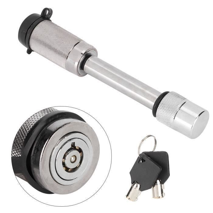 Goupille De Remorquage Ama - Rotule 50mm, Goupille 25mm, Longueur 190mm - Galvanisé Blanc Antirouille - Pour Attelage Remorque Sécurisé