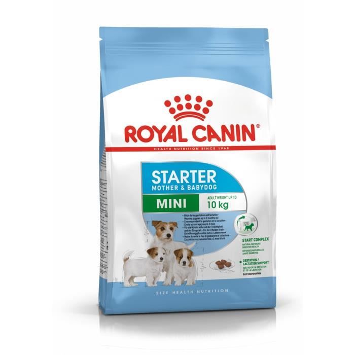 Croquettes pour chien adulte de petite taille - ROYAL CANIN STARTER MINI - 8kg