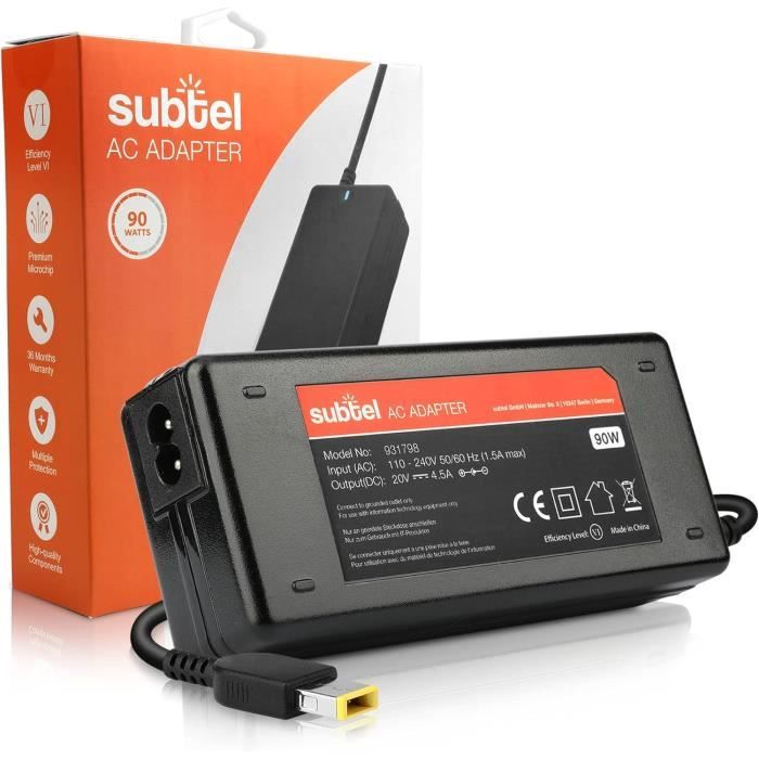 Adaptador USB-C de 100W/90W para Lenovo Thinkpad Carbon X