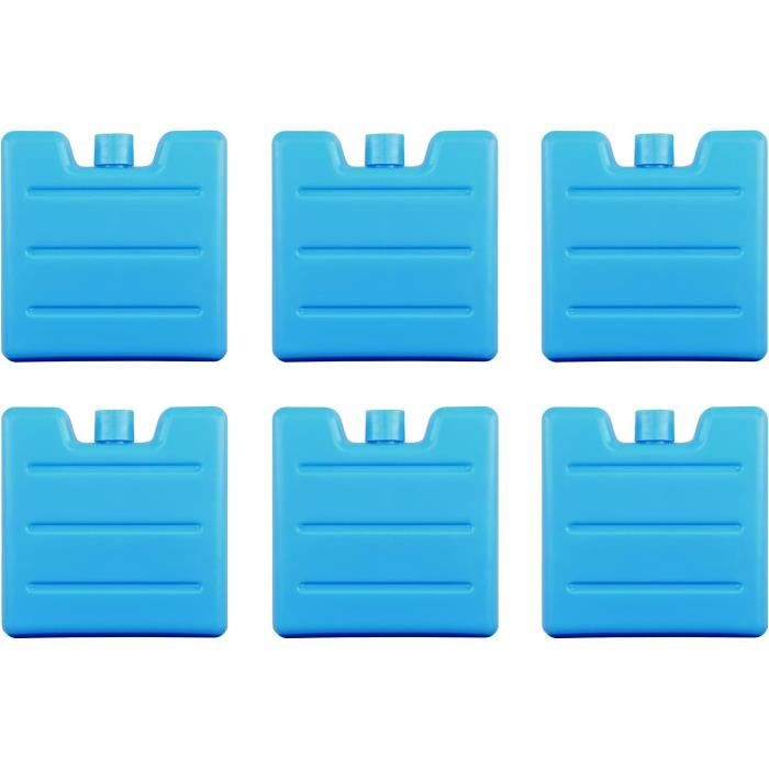 Lot De 8 Pains De Glace Réutilisables - 11,5x4 Cm, PE, Pour Glacière, Sac Isotherme, Refroidissement Long - 7