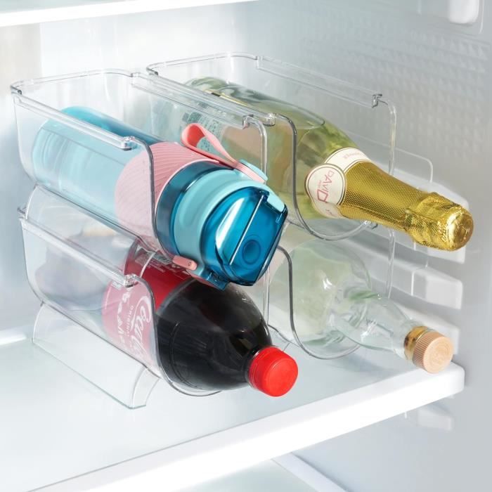 Boîte à Thé Relaxdays Avec 3 Compartiments Transparents - Empilable, Pour Rangement Vertical Ou Horizontal
