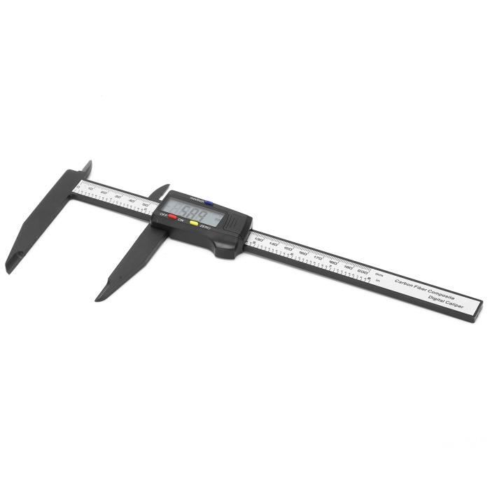 Pied à Coulisse électronique En Carbone - 300 Mm | Mesure Précise Pour Bricolage, Menuiserie, école