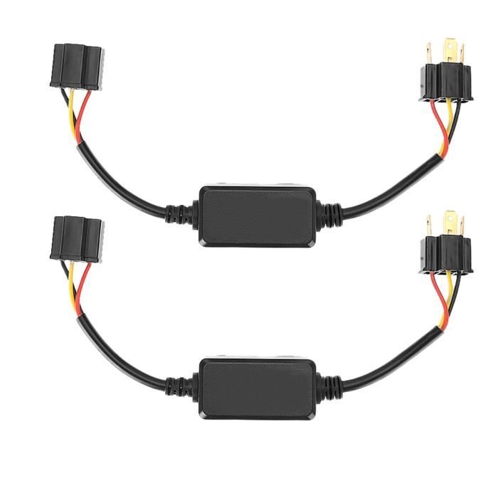 Ashata Décodeur LED Canbus 2 pièces H8 H9 H11 LED décodeur Canbus 12V