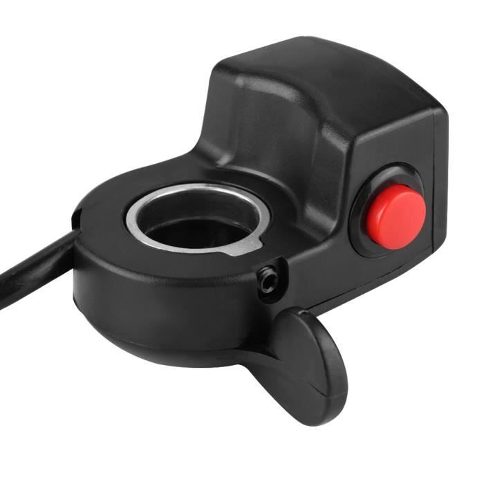 Lot De 2 Accélérateurs à Pouce – Pour Trottinette électrique, 5V, Précis, ABS, Noir/rouge/jaune